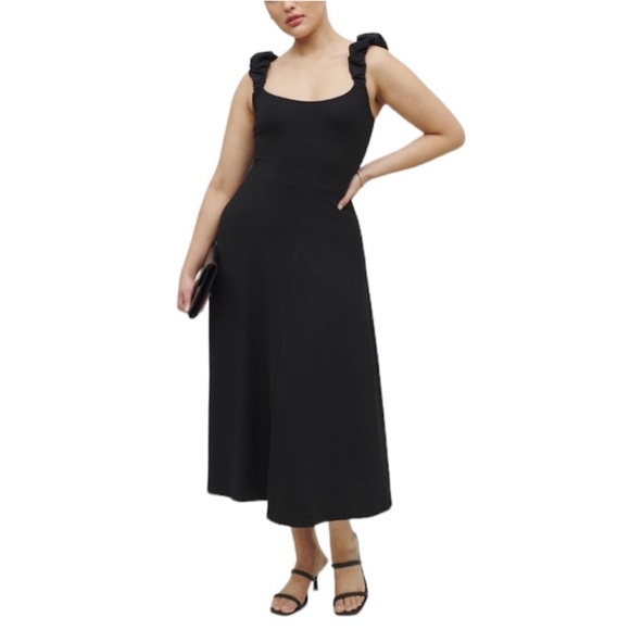 Reformation Teddy Knit Dress in Black color size Small - Picture 2 of 9